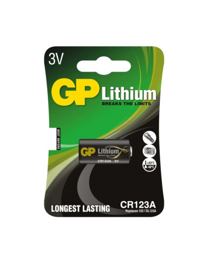 gp battery Bateria CR123 (foto litowa) GP blister 1 szt. główny