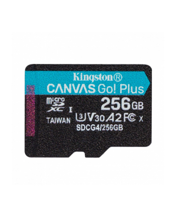 kingston Karta pamięci microSD 256GB Canvas Go! Plus 200MB/s A2 U3 V30