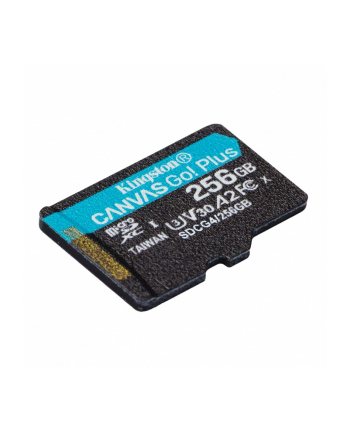 kingston Karta pamięci microSD 256GB Canvas Go! Plus 200MB/s A2 U3 V30
