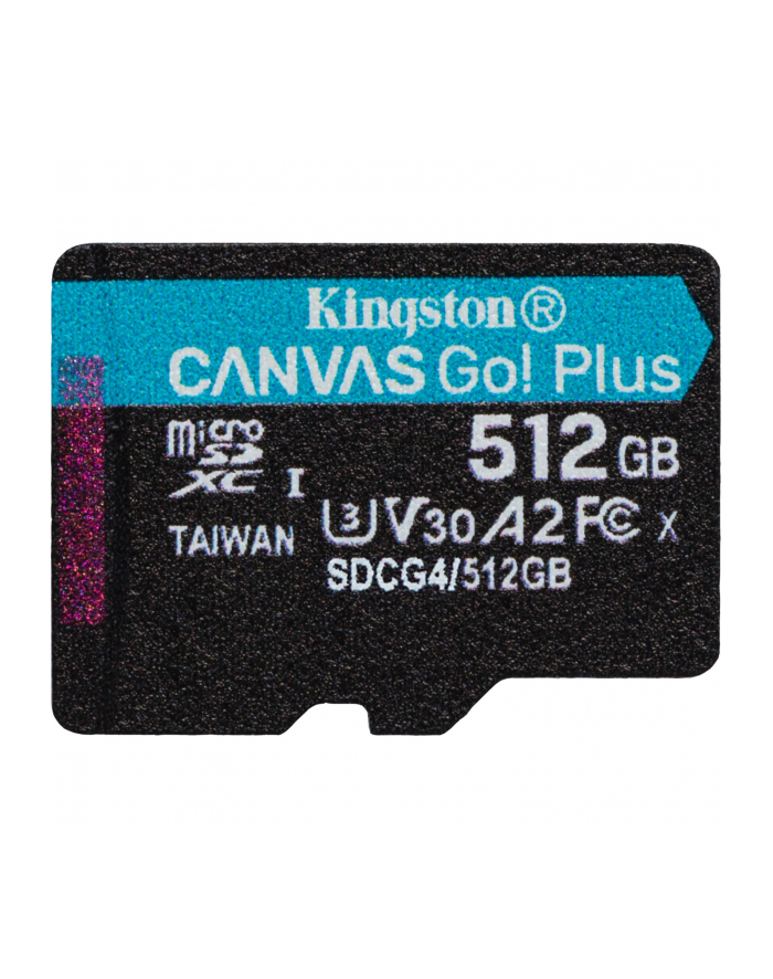 kingston Karta pamięci microSD 512GB Canvas Go! Plus 200MB/s A2 U3 V30 główny