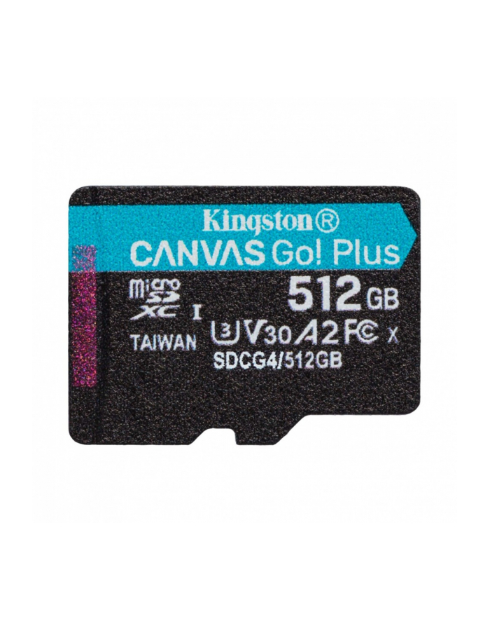 kingston Karta pamięci microSD 512GB Canvas Go! Plus 200MB/s A2 U3 V30 główny