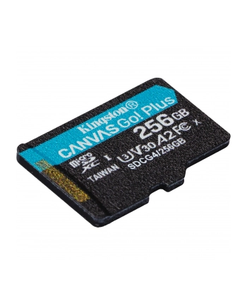 kingston Karta pamięci microSD 256GB Canvas Go! Plus 200MB/s A2 U3 V30 nr 1
