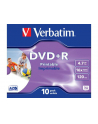 DVD+R Verbatim [ jewel case 10 | 4.7GB | 16x | do nadruku ] - nr 10