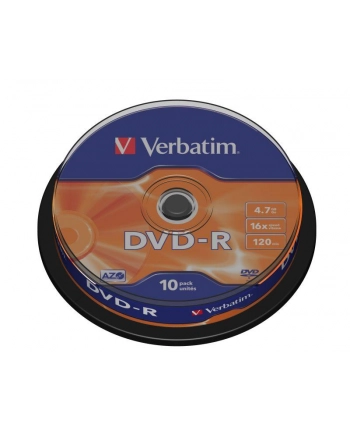 DVD-R Verbatim [ cake box 10 | 4.7GB | 16x | matte silver ] nr 2