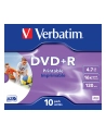 DVD+R Verbatim [ jewel case 10 | 4.7GB | 16x | do nadruku ] - nr 17