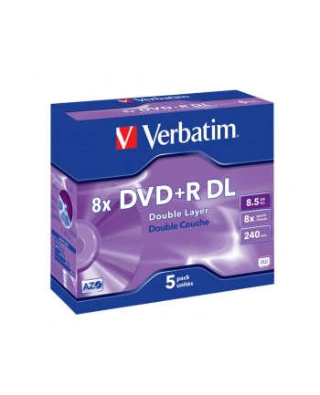 DVD+R DL Verbatim [ jewel case 5 | 8.5GB | 8x | matte silver ] nr 2