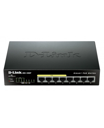 Switch D-Link DGS-1008P 8-port Gigabit Desktop Switch, 4 porty, PoE nr 2