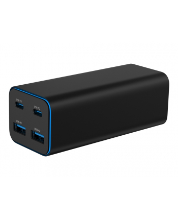gembird Ładowarka uniwersalna 100W GaN 2xUSB-A 2xUSB-C szybkie ładowanie czarna nr 1