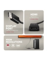 axagon RVD-HI20N Adapter aktywny DisplayPort -> HDMI 1.4, 4K/60Hz, kabel 15cm - nr 2