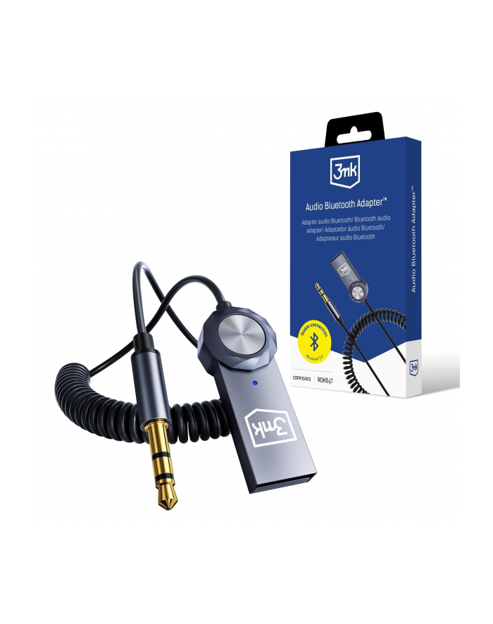 3mk pczerwonyection Transmiter bezprzewodowy audio 2w1 - 3mk Audio Bluetooth Adapter główny