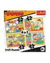 Puzzle 4w1 Garfield kocha lazanię 34673 Trefl - nr 11