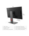 LENOVO ThinkVision P27Q-40 27inch 2560x1440 IPS 120Hz Daisy Chain KVM/eKVM USB-C 15W Factory ''brated panel Epeat Gold TCO10 - nr 23