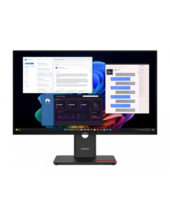 LENOVO ThinkVision T27UD-40 27inch 3840x2160 IPS USB-C docking 96W Epeat Gold TCO10 główny