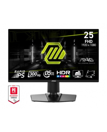 MSI MAG 255PXF 24.5inch Rapid IPS FHD 250cd/m2 300Hz 0.5ms 2xHDMI2.0 DP Pivot