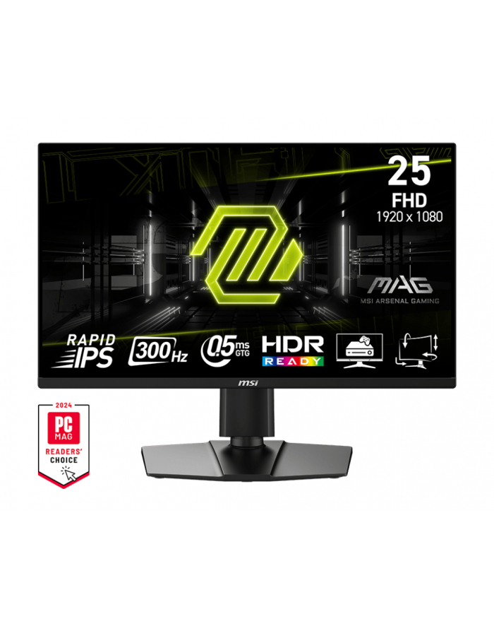 MSI MAG 255PXF 24.5inch Rapid IPS FHD 250cd/m2 300Hz 0.5ms 2xHDMI2.0 DP Pivot główny