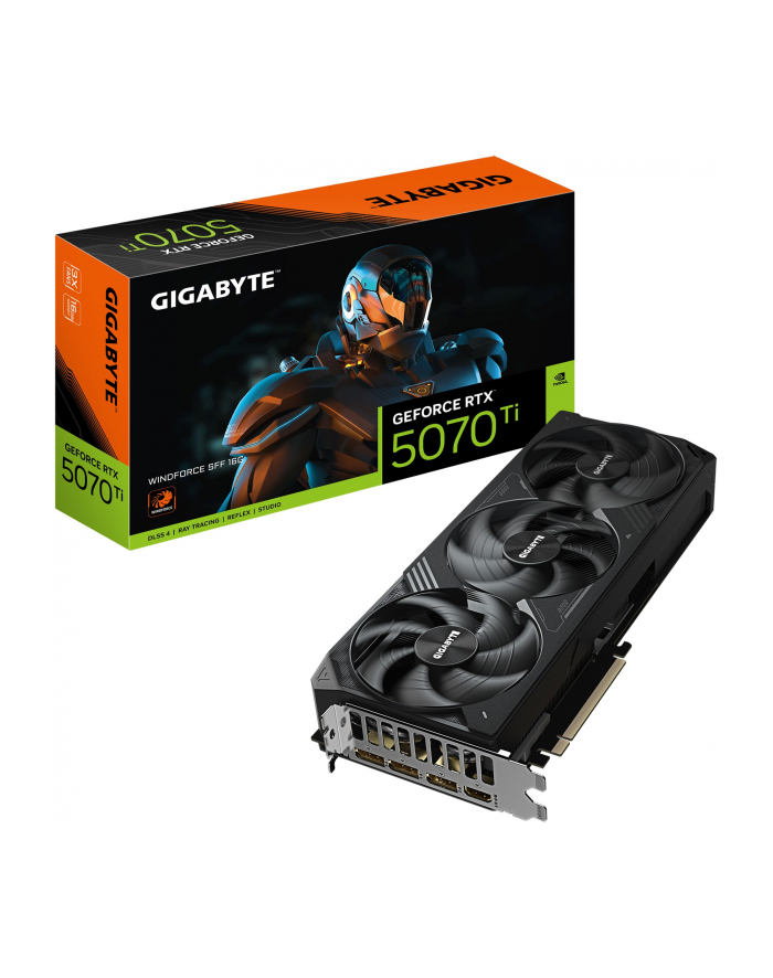 gigabyte Karta graficzna GeForce RTX 5070 Ti WINDFORCE SFF 16G 256BIT GDDR7 3DP główny