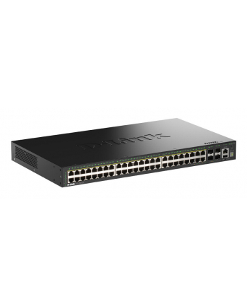 D-LINK 48 Ports GE PoE 30W + 4 Ports 10G SFP+ Smart Managed Switch 370W