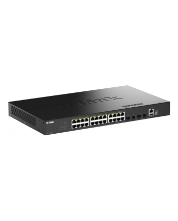 D-LINK 24 Ports GE PoE 30W + 4 Ports 10G SFP+ Smart Managed Switch 370W nr 1
