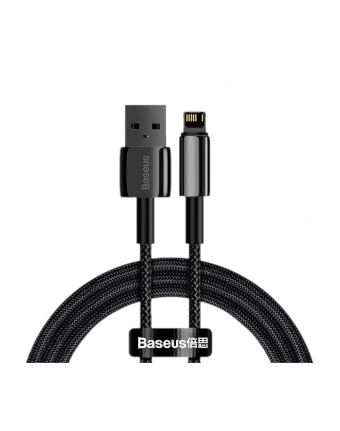Kabel Baseus Tungsten Gold USB-A - Lightning 1m czarny główny