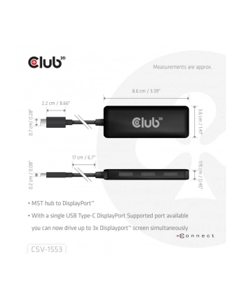 Club3D USB-C adapter 0.17 m (CSV1553)