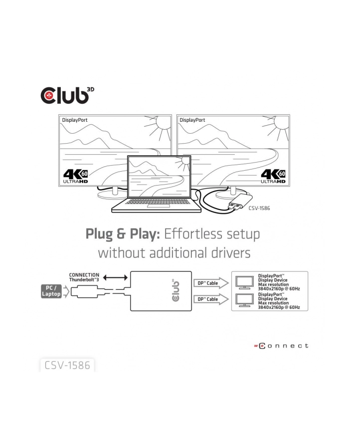 Club3D Thunderbolt 0.22 m (CSV1586) główny