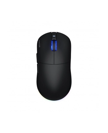 Mysz bezprzewodowa Hator QUASAR 3 HTM730 optyczna 12000dpi 2.4 GHz + Bluetooth AKUMULATOR 6 przycisków Gaming RGB PixArt PMW 3311 czarna