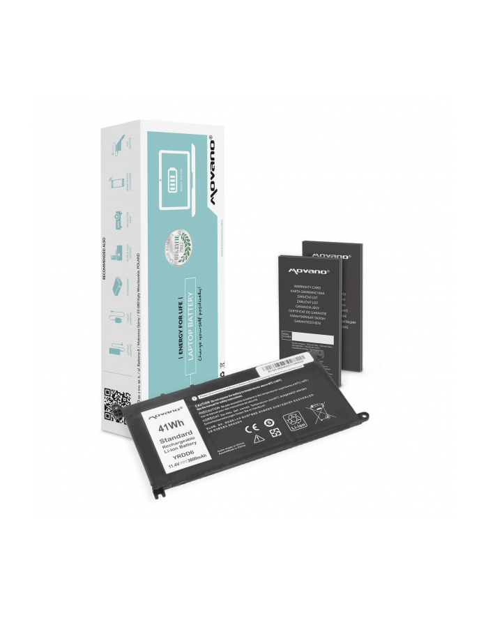 Bateria Movano do notebooka Dell Inspiron 14 (5481), 14 (5590), YRDD6 (11.4V) (3600 mAh) główny
