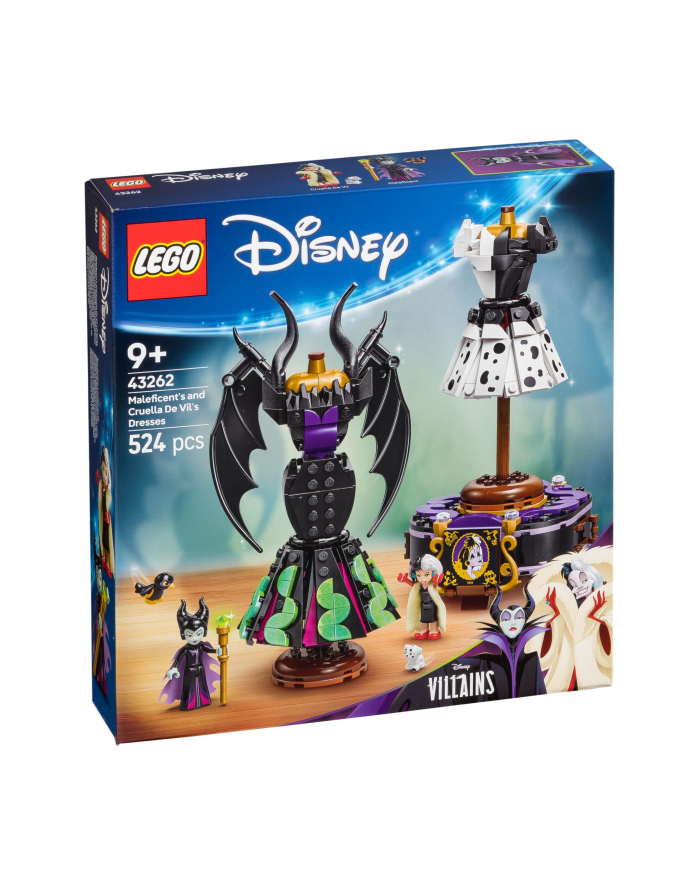 LEGO 43262 DISNEY Classic Suknie Diaboliny i Cruelli De Mon główny