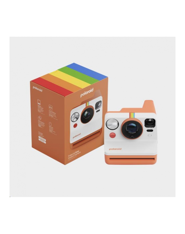 Aparat natyczmiastowy Polaroid Now Gen 3 | biało-pomarańczowy główny
