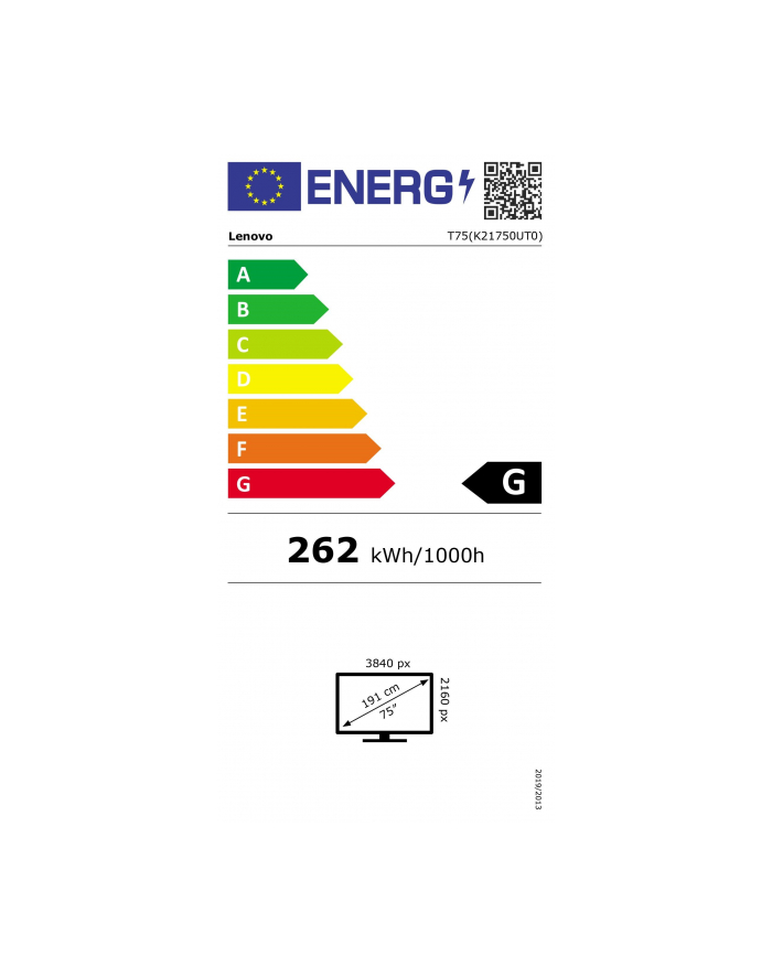 Lenovo 75'' ThinkVision T75 (62F4WA1CEK) główny