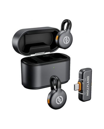 Hollyland LARK M2S Duo Wireless Lavalier Microphone with USB-C Plug (Duo, Space Gray)*