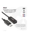 Club3D Redukcja DisplayPort 1.4/HDMI 4K, aktivní - nr 5