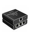 qoltec Rozdzielacz Splitter Ethernet mini SWITCH 1x3 RJ45 | 1000Mb/s |  USB-C | Aluminium - nr 10