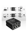 qoltec Rozdzielacz Splitter Ethernet mini SWITCH 1x3 RJ45 | 1000Mb/s |  USB-C | Aluminium - nr 15