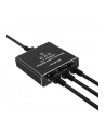 qoltec Rozdzielacz Splitter Ethernet mini SWITCH 1x3 RJ45 | 1000Mb/s |  USB-C | Aluminium - nr 4
