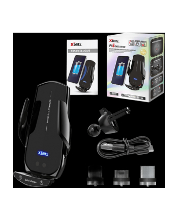 Uchwyt samochodowy Xblitz FX5 Exclusive, automatyczny, z funkcją bezprzewodowego ładowania nr 2