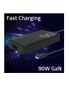 qoltec Ładowarka sieciowa 90W GaN Fast SLIM | PD | 5-20V | 4.5A | USB-C 3.1 | Laptop | MacBook | Smartfon | +kabel - nr 12