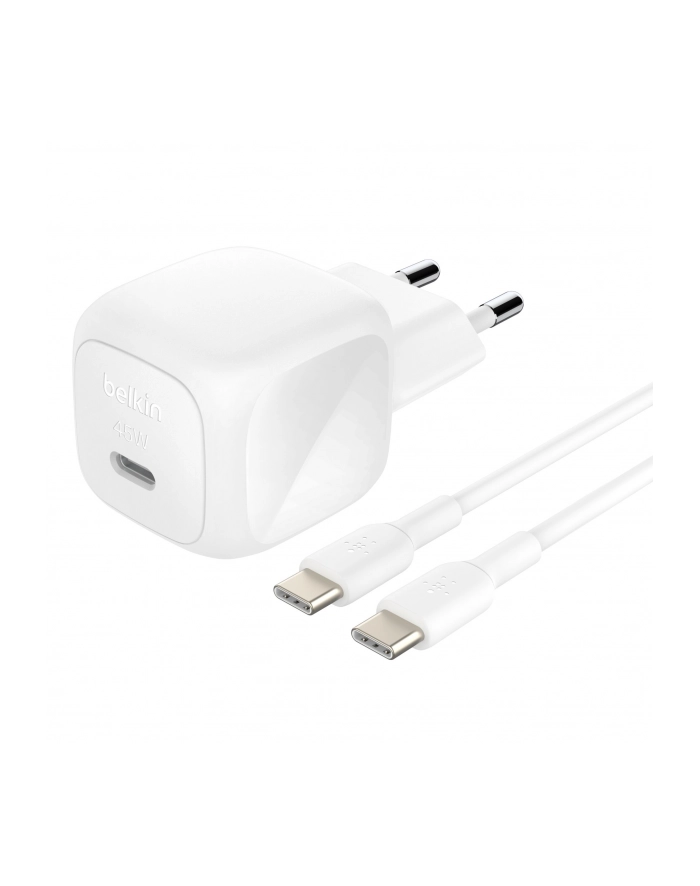 Belkin BOOST Charge USB-C 45W PD PPS+USB-C Kab.ws WCA013kq1MWH-B6 główny