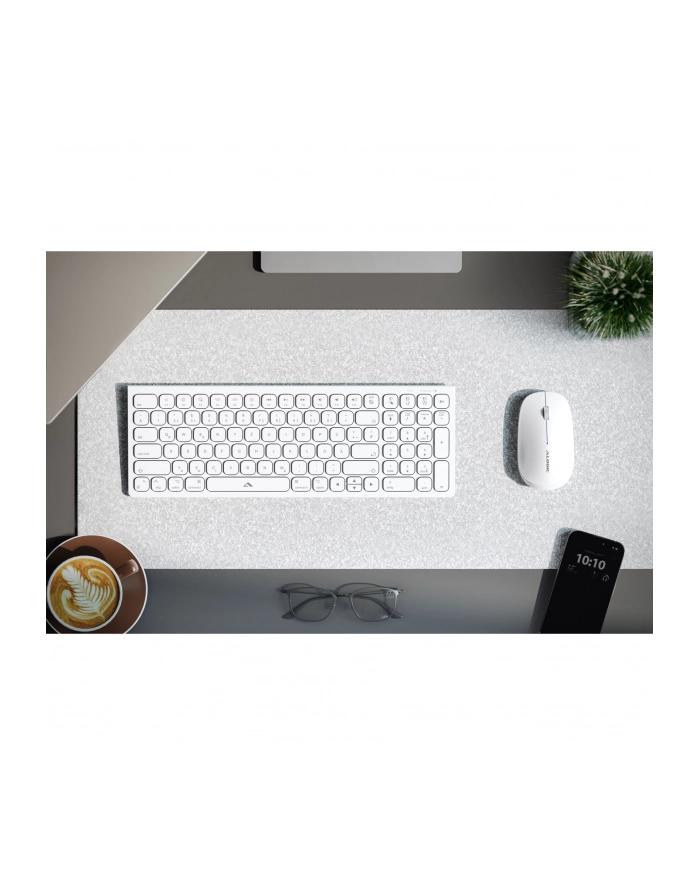 Alogic Echelon Compact USB-C BT Keyboard German + Mouse White główny