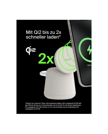 Belkin BOOST Charge PRO 15W mag. Lad.Qi2 2in1 sand    WIZ027vfH37