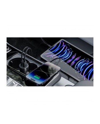 Alogic Rapid Power 100W USB-C PD 2-in-1 Fast Car Charger Black
