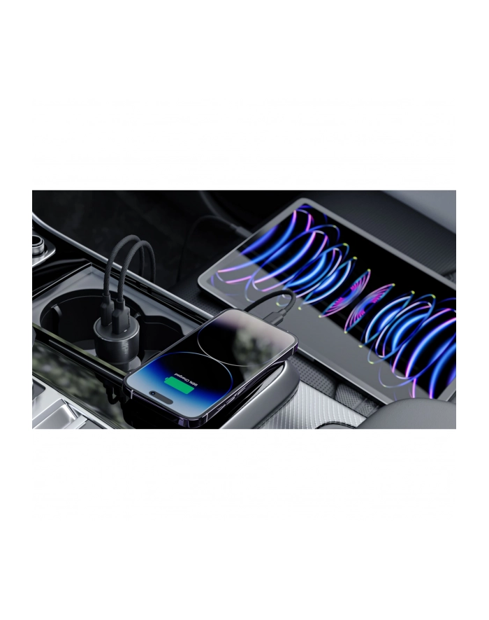 Alogic Rapid Power 100W USB-C PD 2-in-1 Fast Car Charger Black główny