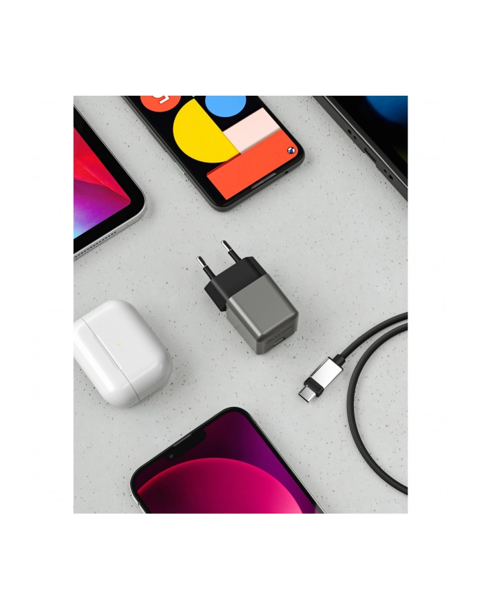 Alogic Rapid Power 30W USB-C PD Fast GaN Charger mini Gray główny