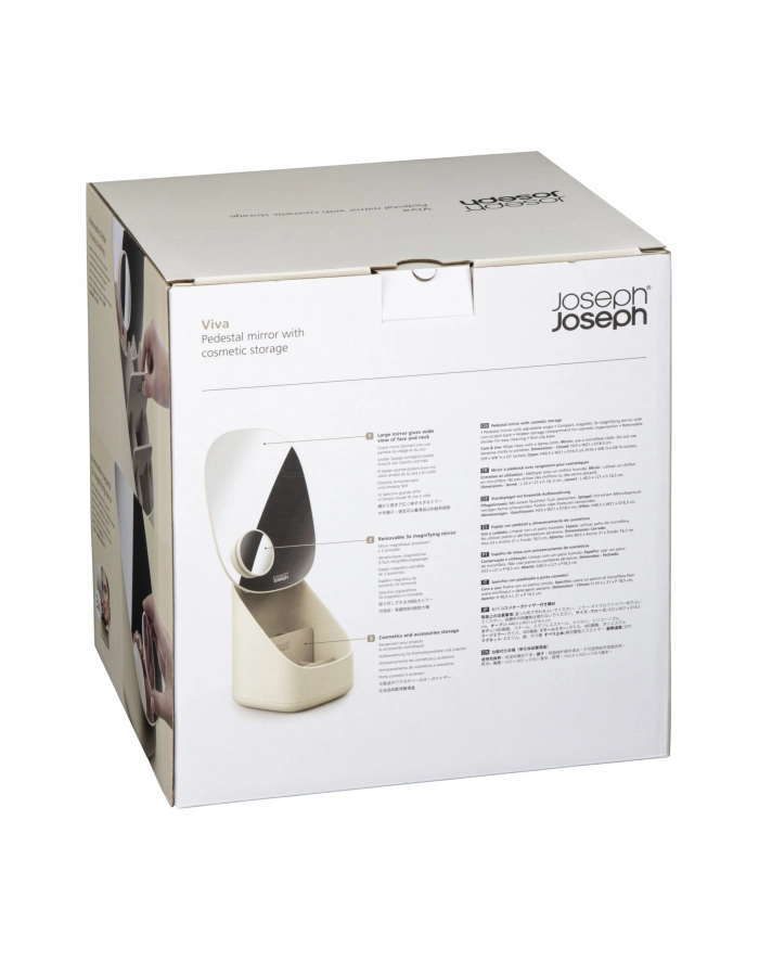 Joseph Joseph Viva Standspiegel Kosmetik-Organizer, beige główny