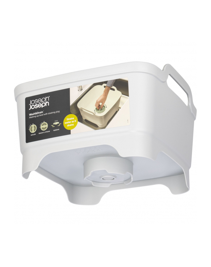 Joseph Joseph Miska z odpływem Wash&Drain Light stone Sage 851648 (5028420005660) główny