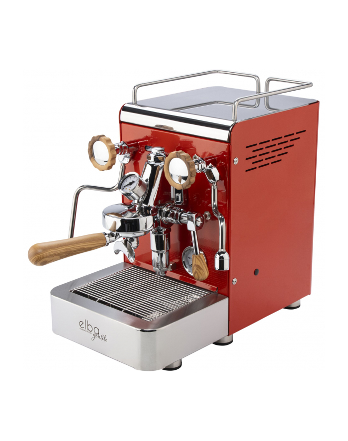 Elba Gentile verkehrsczerwony RAL3020 Siebträgermaschine główny