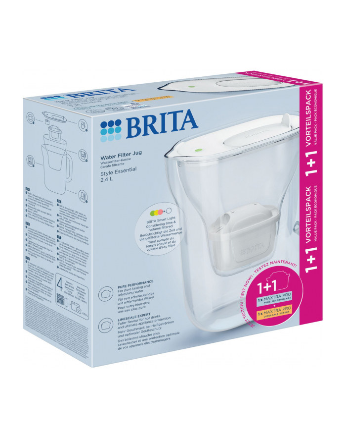 Brita Style Essential biały include 1 All-in-1 und 1x Extra Kalk główny