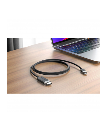 Alogic Fusion USB-C to HDMI 2.0 4K Cable 1m Space Gray