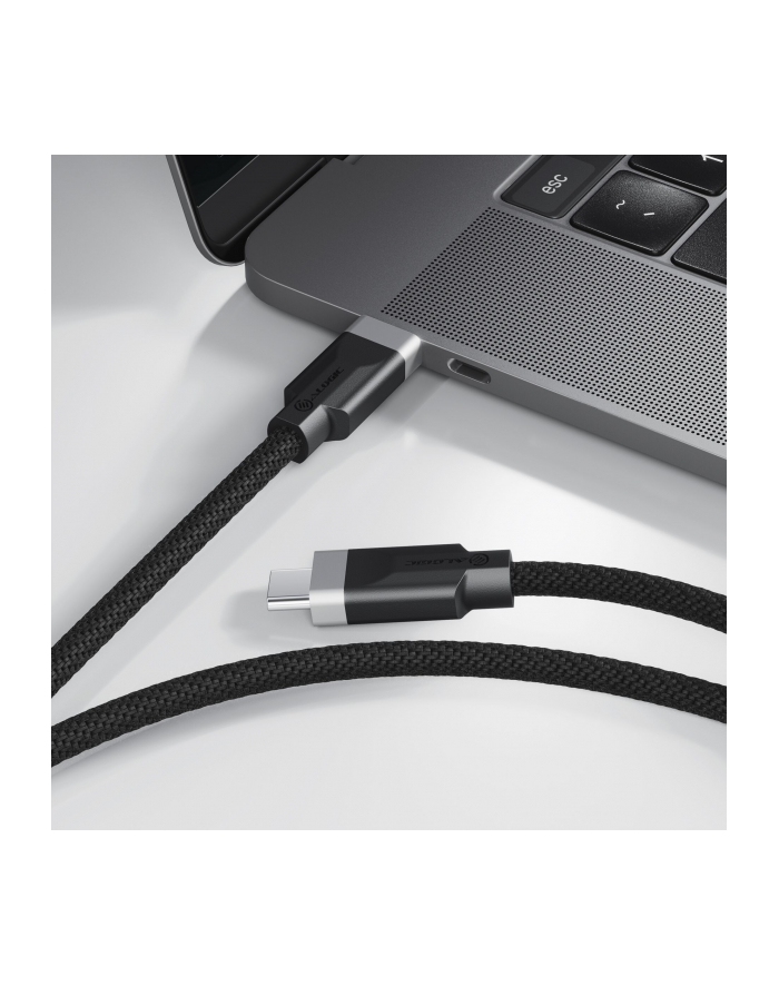 Alogic Fusion USB-C to USB-C 3.2 4K Cable 1m Black Space Gray główny