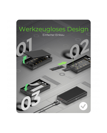 RaidSonic ICY BOX IB-2817M-C32 Gehäuse Kühlfunktion M2 NVMe SSD